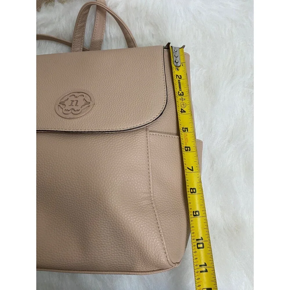 Nanette Lepore Pebbled Vegan Leather Backpack Light Pink